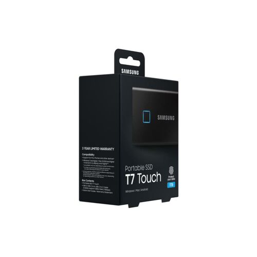 Samsung T7 Touch Portable SSD 1TB - 06SU-T7-1TBLK