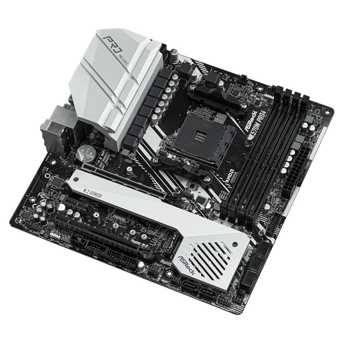 ASRock X570M Pro4 Desktop Motherboard Socket AM4 AMD