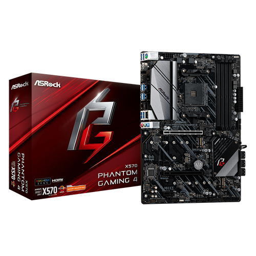 ASRock X570 Phantom Gaming 4 Socket AM4 Desktop Motherboard