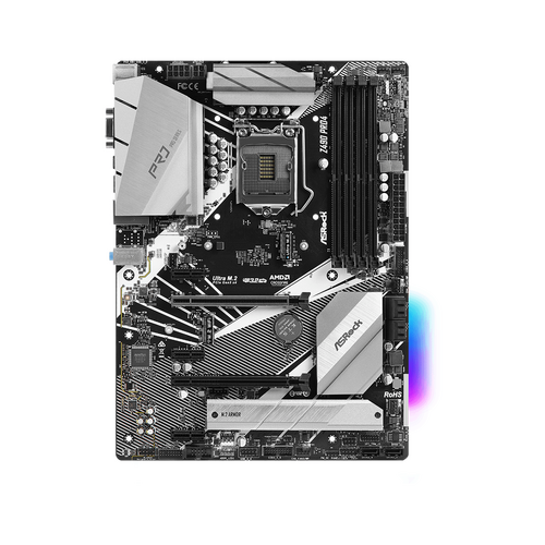 ASRock Z490 Pro4 Desktop Motherboard ATX Intel Socket LGA-1200