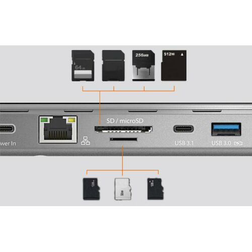 J5create Triple Display Docking Station 100W PD adaptor (JCD543P)