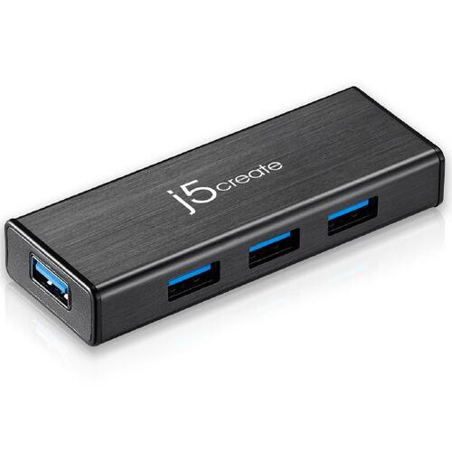 J5create USB 3.0 4-port Hub with 5V Power Adaptor (JUH340)