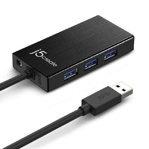 J5create USB 3.0 to RJ-45 Gigabit Ethernet 3-Port HUB (JUH470)