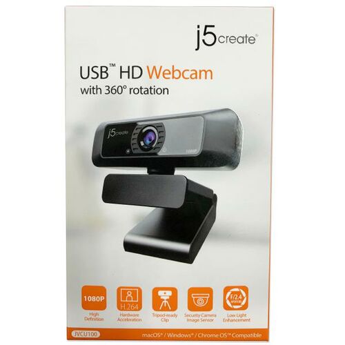 J5create USB Full HD Webcam with 1080p/30 FPS (JVCU100)