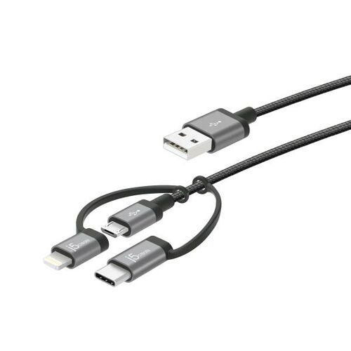 J5create 3-in-1 Charging Sync Cable (JMLC11B)