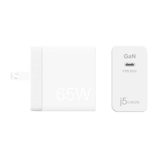 J5Create 65W GaN PD USB-C Mini Charger (JUP1365)