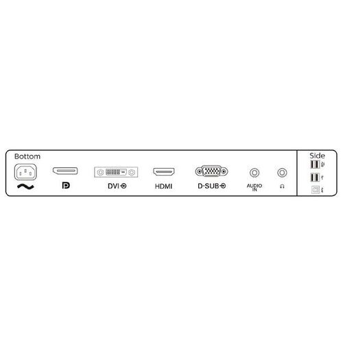 PHILIPS 23.8" FHD IPS LCD Monitor USB 3.0 (241B8QJEB)