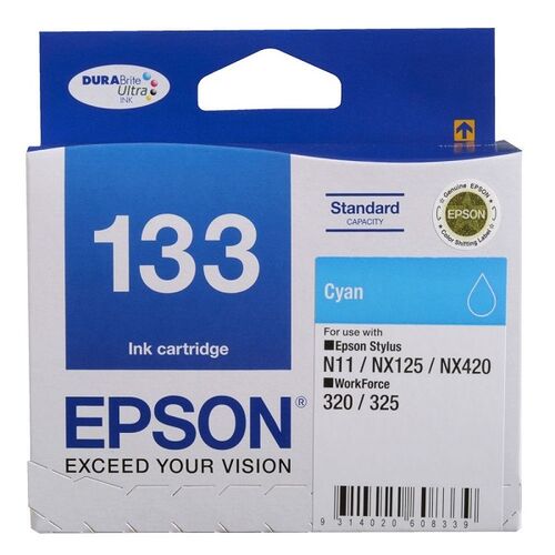 Epson 133 Standard Cyan Ink Cartridge - C13T133292