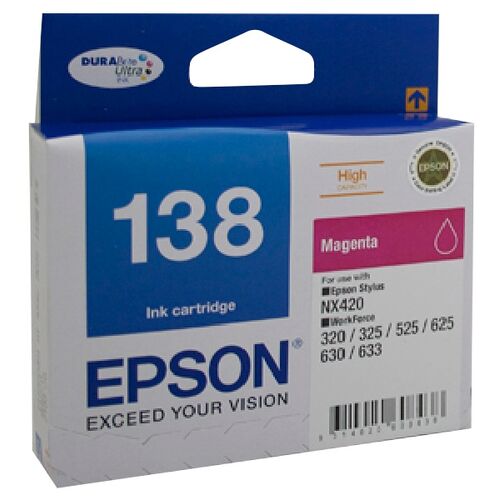 Epson 138 High Capacity Magenta Ink Cart - C13T138392