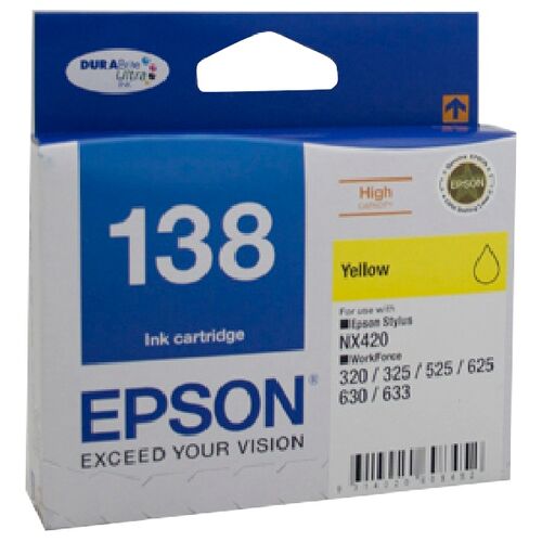 Epson 138 High Capacity Yellow Ink Cartridge - C13T138492