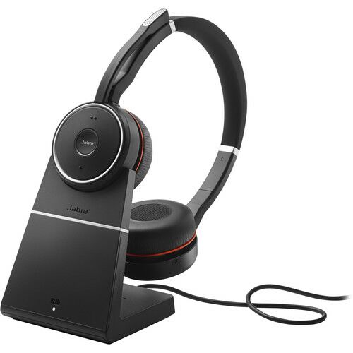 Jabra 75 Stereo MS Charging Stand Headset - 7599-832-199