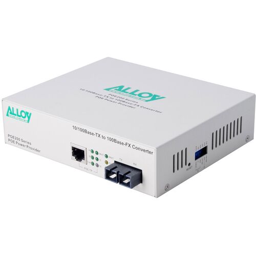 Alloy PoE PSE Fast Ethernet Media Converter - POE200SC.40