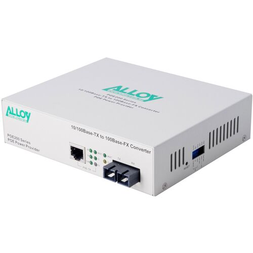 Alloy Poe PSE Fast Ethernet Media Converter - POE200SC