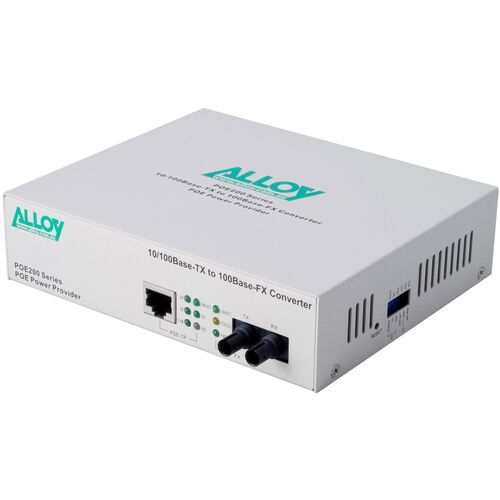 Alloy PoE PSE Fast Ethernet Media Converter - POE200ST
