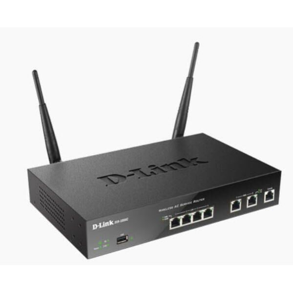 D-LINK DSR-1000AC Unified Wireless AC Services Router with 4 LAN and 2 ...
